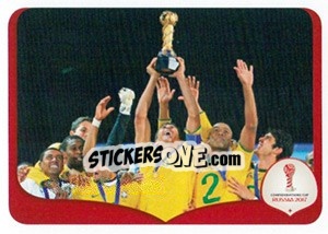 Sticker USA 2 x 3 Brazil - 2009 - FIFA Confederation Cup Russia 2017 - Panini