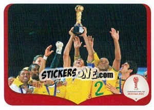 Sticker USA 2 x 3 Brazil - 2009 - FIFA Confederation Cup Russia 2017 n. 276 - Panini
