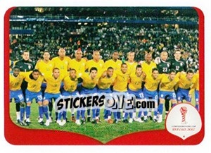 Sticker USA 2 x 3 Brazil - 2009 - FIFA Confederation Cup Russia 2017 n. 278 - Panini