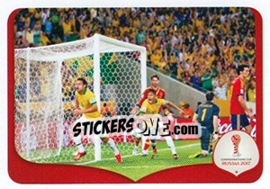 Sticker Brazil 3 x 0 Spain - 2013 - FIFA Confederation Cup Russia 2017 - Panini