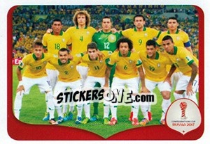 Sticker Brazil 3 x 0 Spain - 2013 - FIFA Confederation Cup Russia 2017 n. 281 - Panini