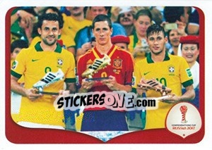 Sticker Brazil 3 x 0 Spain - 2013 - FIFA Confederation Cup Russia 2017 - Panini