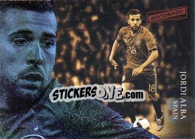 Sticker Jordi Alba - Aficionado Soccer 2017 n. 12 - Panini