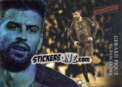 Sticker Gerard Pique - Aficionado Soccer 2017 n. 13 - Panini