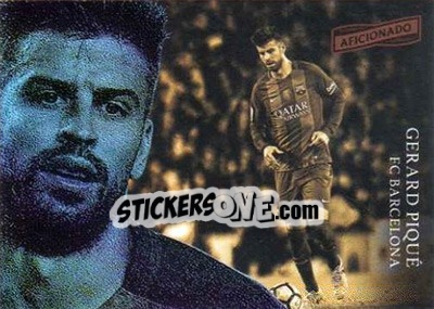 Sticker Gerard Pique - Aficionado Soccer 2017 - Panini