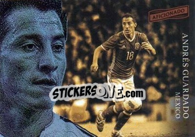 Sticker Andres Guardado - Aficionado Soccer 2017 n. 18 - Panini