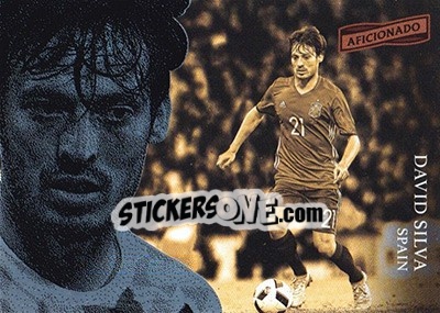 Sticker David Silva - Aficionado Soccer 2017 - Panini