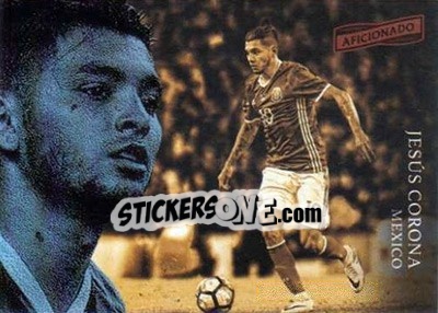 Sticker Jesus Corona - Aficionado Soccer 2017 n. 50 - Panini