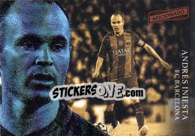 Sticker Andres Iniesta - Aficionado Soccer 2017 n. 73 - Panini