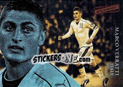 Sticker Marco Verratti - Aficionado Soccer 2017 - Panini