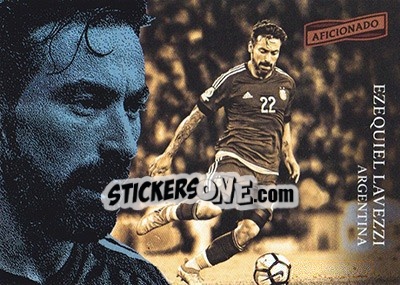 Sticker Ezequiel Lavezzi - Aficionado Soccer 2017 - Panini