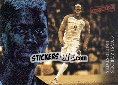 Sticker Gyasi Zardes - Aficionado Soccer 2017 n. 91 - Panini