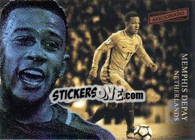 Sticker Memphis Depay - Aficionado Soccer 2017 n. 98 - Panini