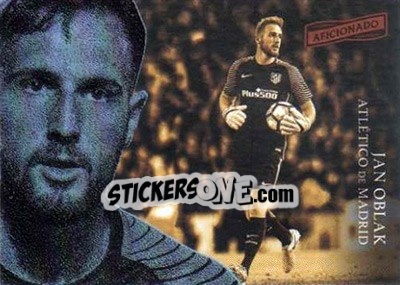 Sticker Jan Oblak - Aficionado Soccer 2017 n. 101 - Panini