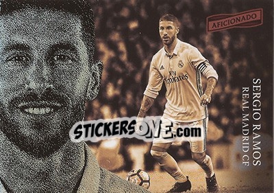 Sticker Sergio Ramos - Aficionado Soccer 2017 - Panini