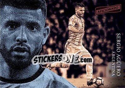 Sticker Sergio Aguero - Aficionado Soccer 2017 n. 106 - Panini