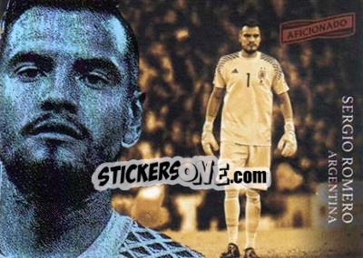 Sticker Sergio Romero - Aficionado Soccer 2017 n. 134 - Panini