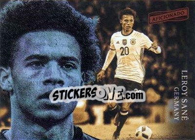Sticker Leroy Sane - Aficionado Soccer 2017 n. 143 - Panini