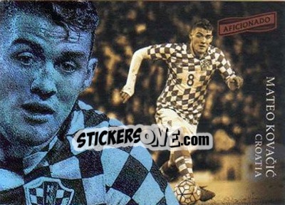 Sticker Mateo Kovacic - Aficionado Soccer 2017 n. 148 - Panini