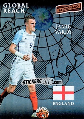 Sticker Jamie Vardy - Aficionado Soccer 2017 - Panini