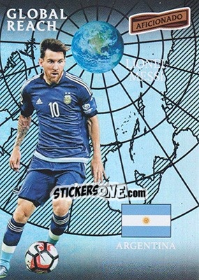 Sticker Lionel Messi - Aficionado Soccer 2017 n. 153 - Panini