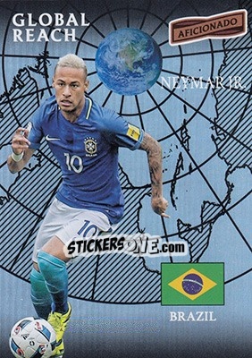 Sticker Neymar Jr - Aficionado Soccer 2017 n. 156 - Panini