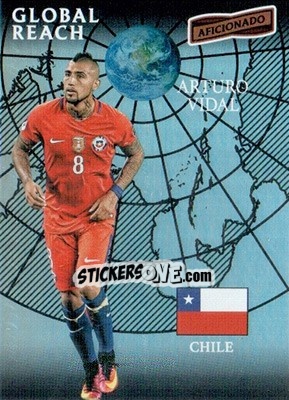 Sticker Arturo Vidal - Aficionado Soccer 2017 n. 159 - Panini