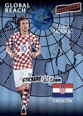 Sticker Luka Modric - Aficionado Soccer 2017 n. 162 - Panini