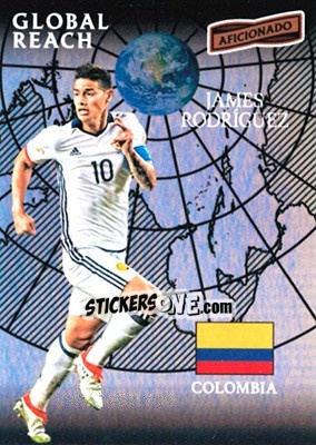 Sticker James Rodriguez - Aficionado Soccer 2017 n. 163 - Panini
