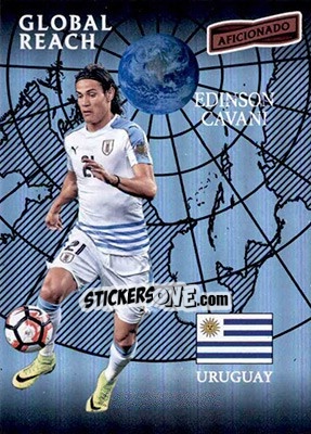 Sticker Edinson Cavani - Aficionado Soccer 2017 n. 166 - Panini