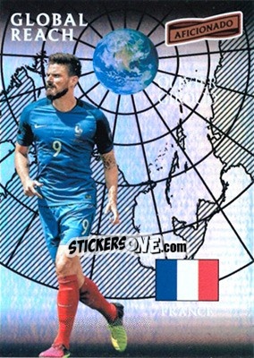 Sticker Olivier Giroud - Aficionado Soccer 2017 n. 173 - Panini