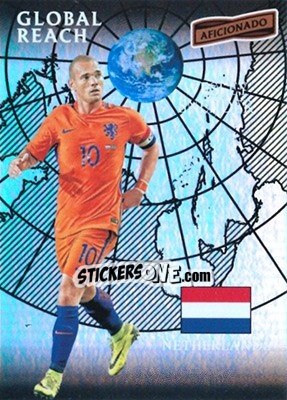 Sticker Wesley Sneijder - Aficionado Soccer 2017 n. 174 - Panini