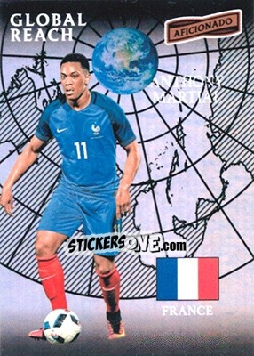 Figurina Anthony Martial - Aficionado Soccer 2017 - Panini