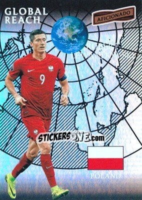 Sticker Robert Lewandowski - Aficionado Soccer 2017 n. 179 - Panini