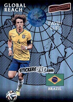Sticker David Luiz - Aficionado Soccer 2017 n. 180 - Panini