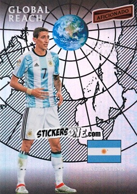 Sticker Angel Di Maria - Aficionado Soccer 2017 n. 187 - Panini