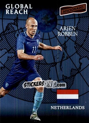 Sticker Arjen Robben - Aficionado Soccer 2017 n. 188 - Panini
