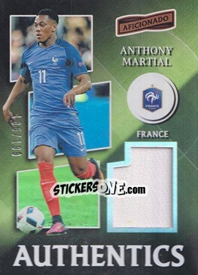 Sticker Anthony Martial - Aficionado Soccer 2017 - Panini