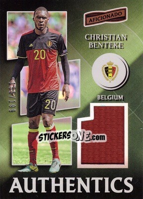 Sticker Christian Benteke - Aficionado Soccer 2017 - Panini