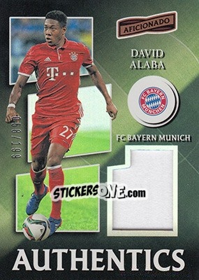 Sticker David Alaba - Aficionado Soccer 2017 n. A-10 - Panini