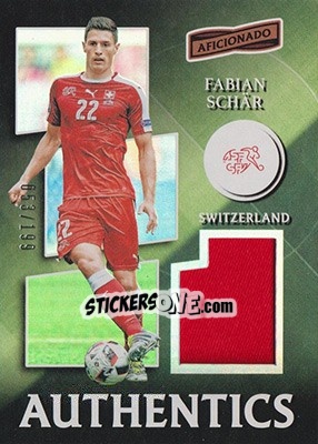 Sticker Fabian Schar - Aficionado Soccer 2017 n. A-12 - Panini