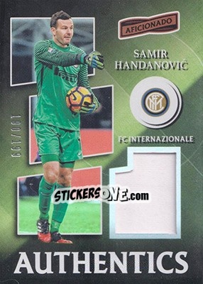 Sticker Samir Handanovic - Aficionado Soccer 2017 - Panini