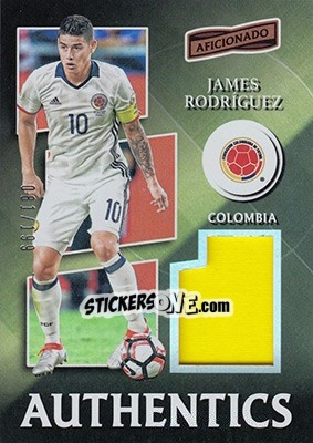 Sticker James Rodriguez - Aficionado Soccer 2017 n. A-23 - Panini