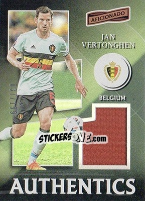 Sticker Jan Vertonghen - Aficionado Soccer 2017 n. A-25 - Panini