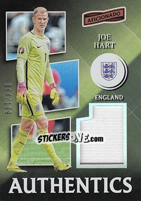 Sticker Joe Hart - Aficionado Soccer 2017 n. A-27 - Panini