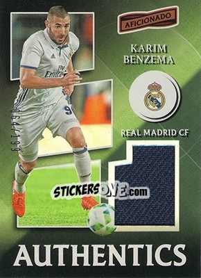 Sticker Karim Benzema - Aficionado Soccer 2017 - Panini