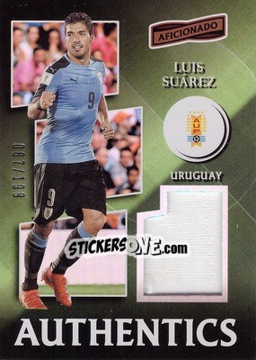 Sticker Luis Suarez - Aficionado Soccer 2017 n. A-34 - Panini