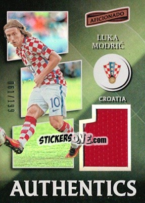 Sticker Luka Modric - Aficionado Soccer 2017 n. A-35 - Panini