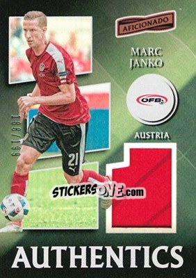Sticker Marc Janko - Aficionado Soccer 2017 - Panini
