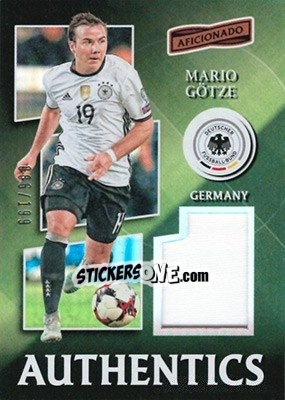Sticker Mario Gotze - Aficionado Soccer 2017 n. A-42 - Panini